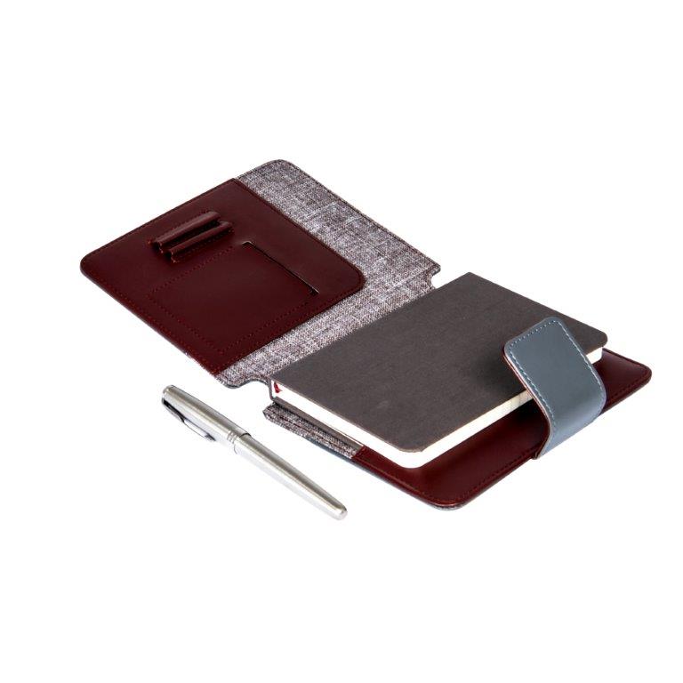 PARKER SONNET SET ROLLER BALL PEN + LEATHER NOTEBOOK