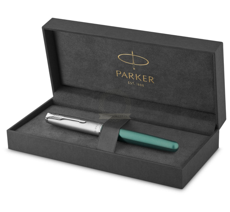 PARKER SONNET SAND BLASTED METAL GREEN CT ROLLERBALL PEN