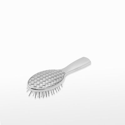 JANEKE HAIR BRUSH CHROME COLOR - SMALL SIZE