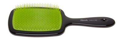 JANEKE HAIR BRUSH WITH SOFT TIPS BLACK & GREEN COLOR