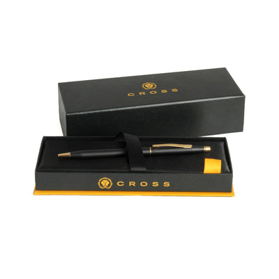 CROSS BALL PEN CLASSIC BLACK GOLD CLIP