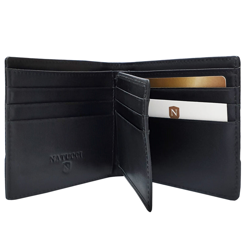 NATUCCI GENUINE LEATHER WALLET BLACK