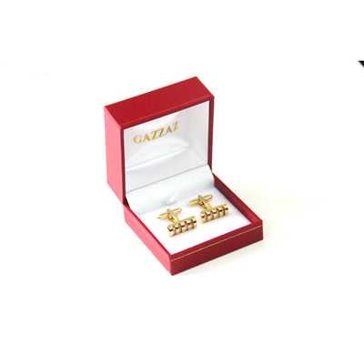 SPANISH GAZZAZ CUFFLINKS GOLD/PEARL