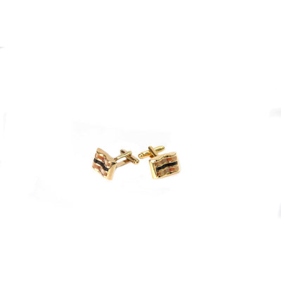 SPANISH GAZZAZ CUFFLINKS GOLD / BLACK GOLD PEARL