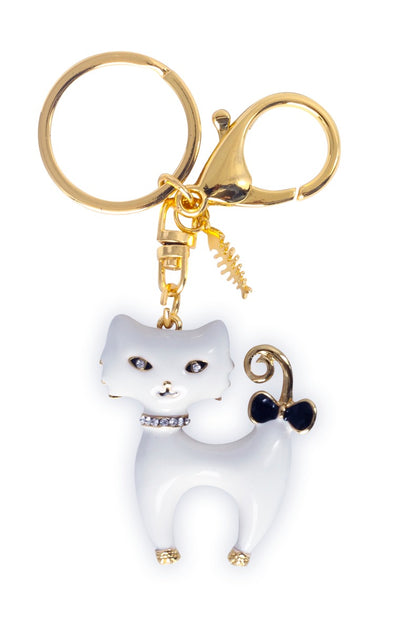 GAZZAZ METAL KEYRING CAT