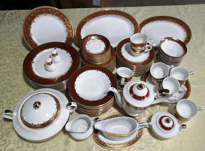 FINE PORCELAIN 98PCS DINNER SET