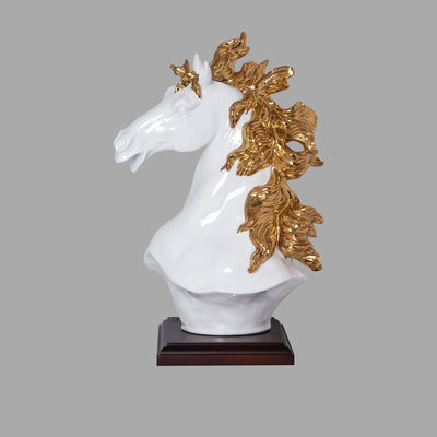 PORCELAIN HORSE 37 CM