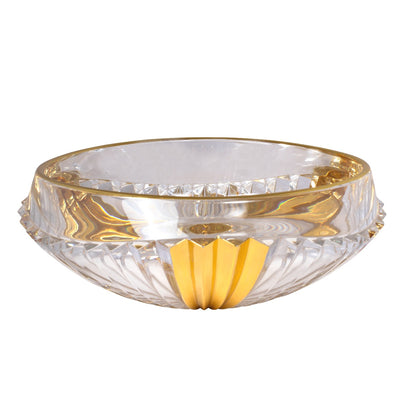 ITALIAN CRYSTAL CENTERPIECE CM33 W/GOLD PLATED