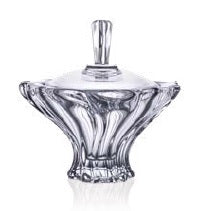 BOHEMIAN CRYSTAL GLASS SMALL CANDY BOX 15 CM