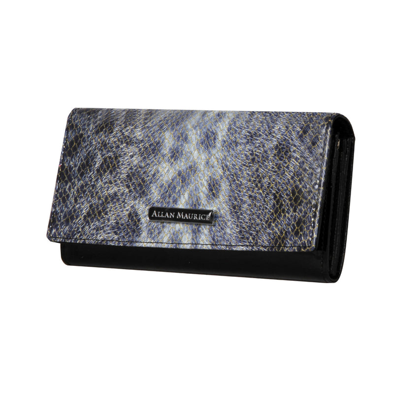 ALLAN MAURICE LADY LETHR WALLET LT.GREY