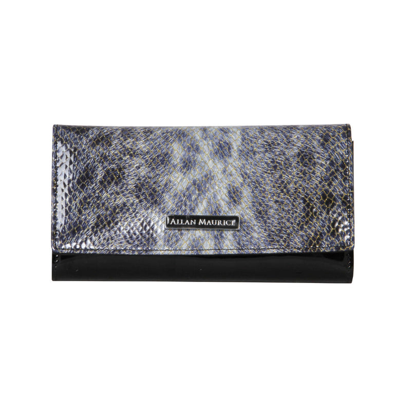 ALLAN MAURICE LADY LETHR WALLET LT.GREY