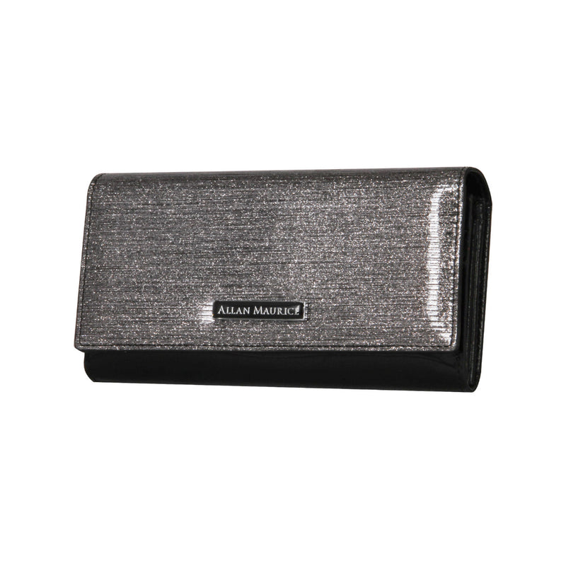 ALLAN MAURICE LADY LETHR WALLET GREY