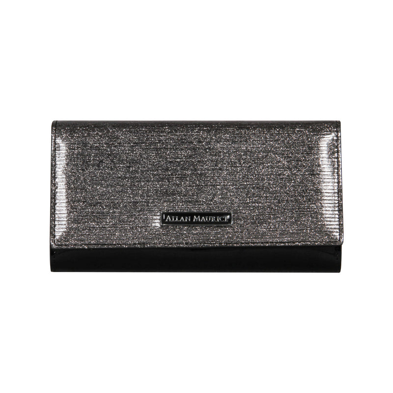 ALLAN MAURICE LADY LETHR WALLET GREY