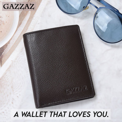 GZZZAZ COWHIDE LETHR CARDCASE DK.BRN-1