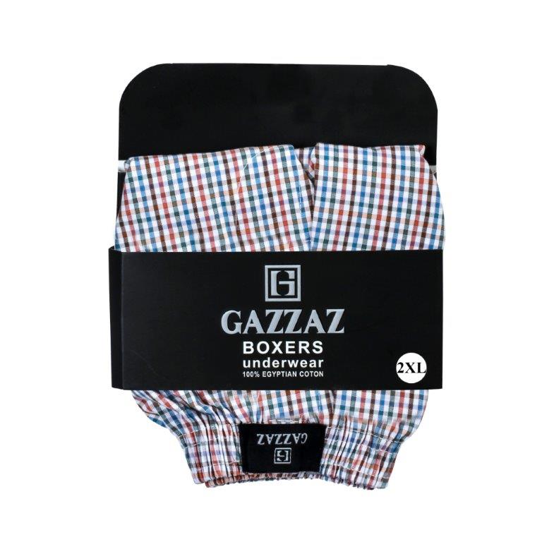 GAZZAZ MEN BOXER SIZE 2XL 100% COTTON