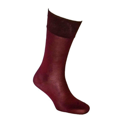 GAZZAZ SOCKS 100% MERCILIZED COTTON SIZE 41-42 MAROON (BORDEAUX) COLOR