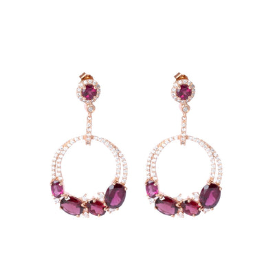 ARTICA EARRINGS SILVER 925 ROSE GOLD